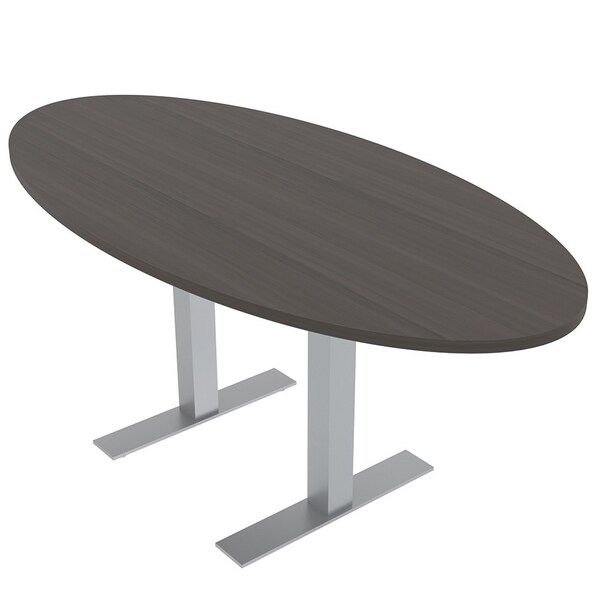 33.5 in W, 69.5 in L, 29 in H, Engineered Wood Top, Brown